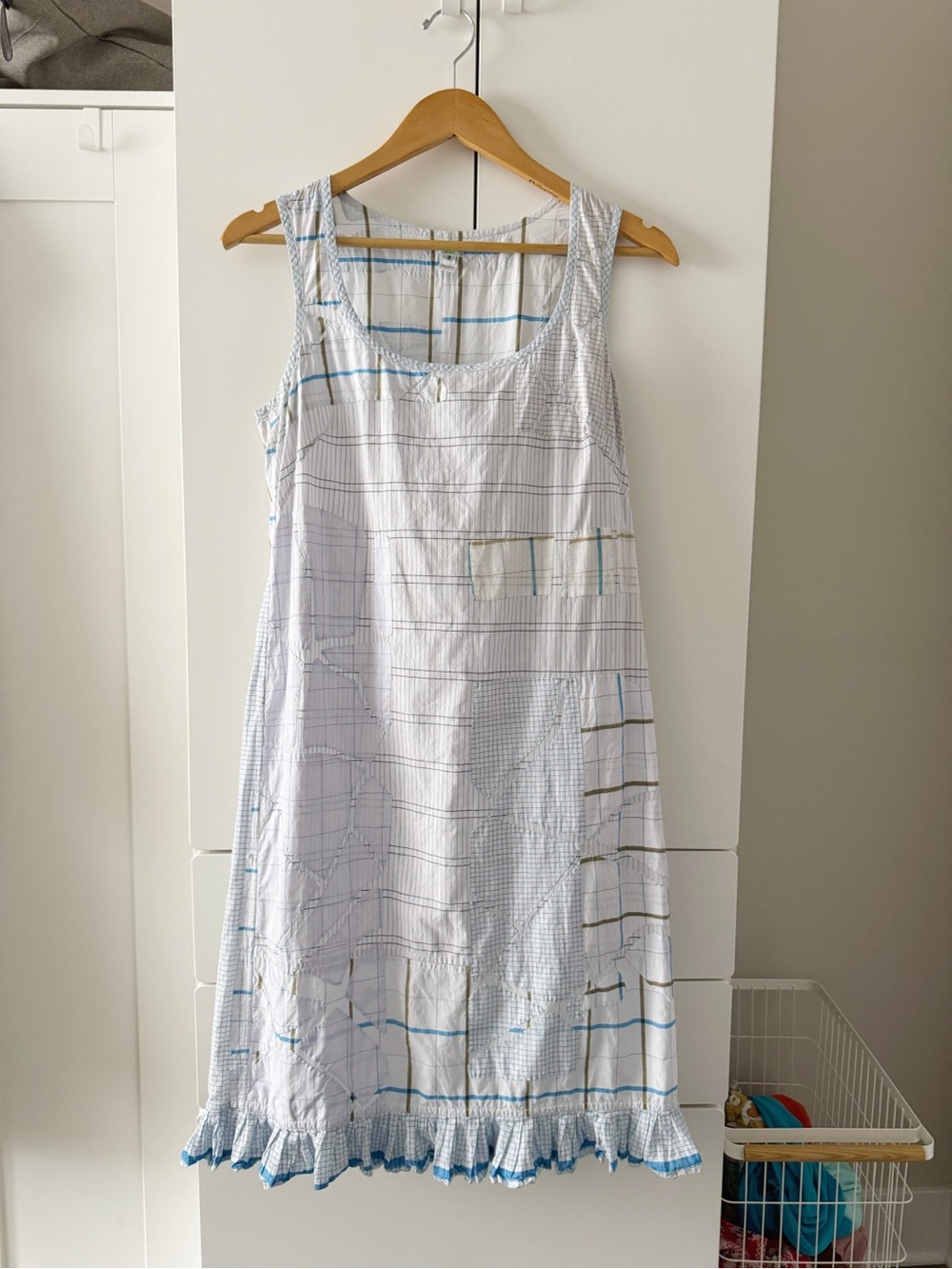 DOSA Applique Dress with Ruffle Hem